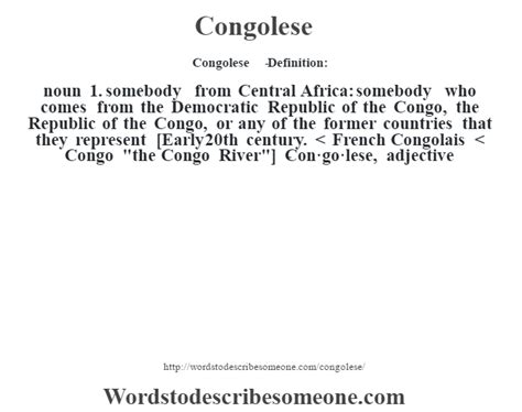 congolese meaning